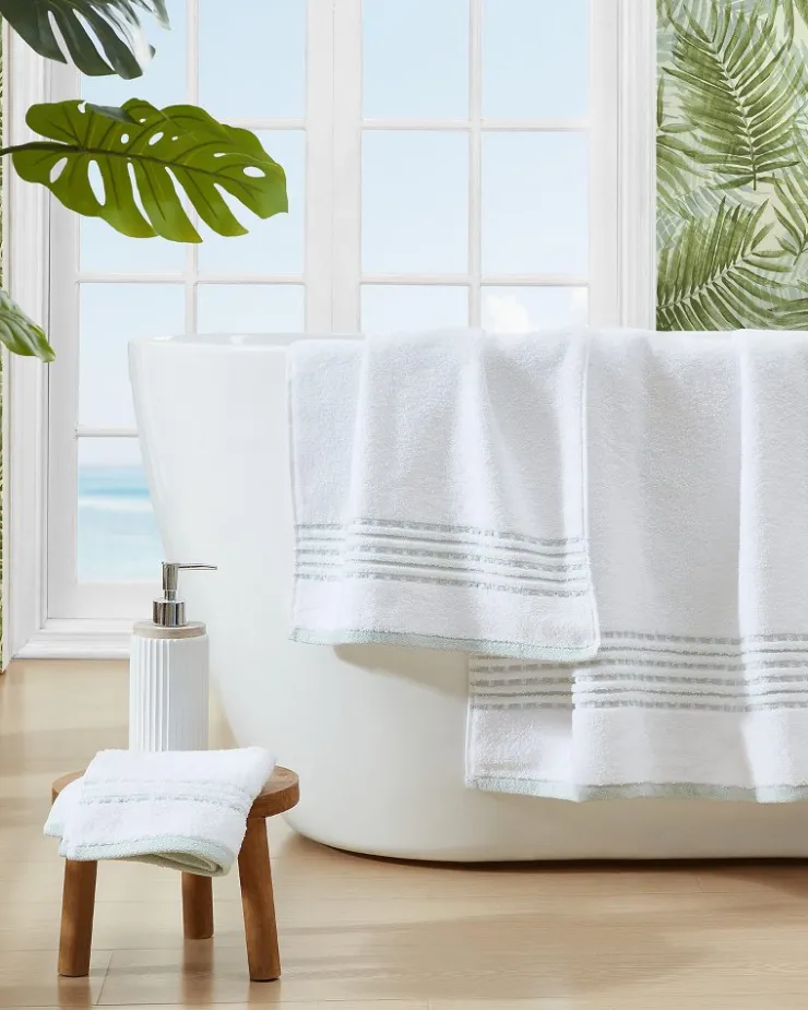 Tommy Bahama Cliff Side Green 3-Piece Towel Set- Bath