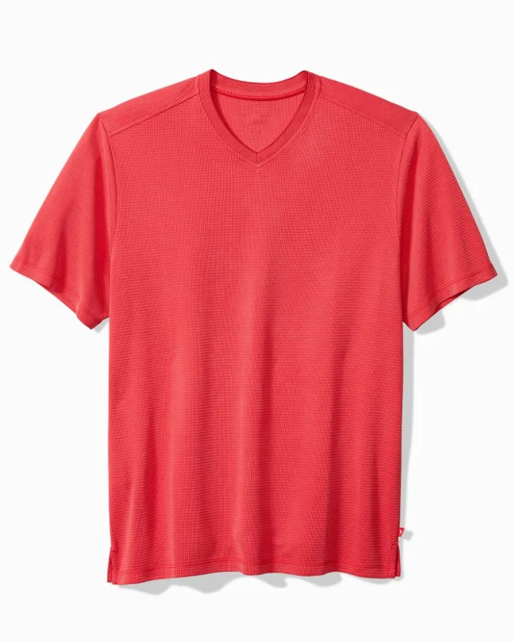 Tommy Bahama Coastal Crest IslandZone® V-Neck Shirt- T-Shirts|Shirts