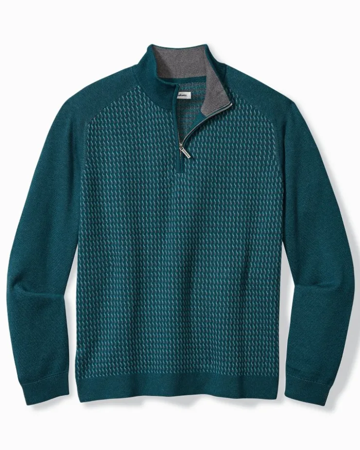Tommy Bahama Coastal Shores Half-Zip Sweater- Sweaters