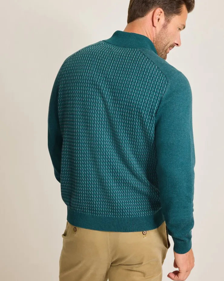 Tommy Bahama Coastal Shores Half-Zip Sweater- Sweaters
