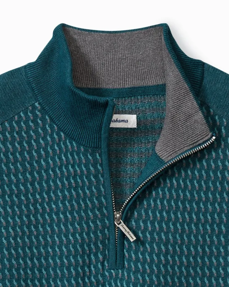 Tommy Bahama Coastal Shores Half-Zip Sweater- Sweaters