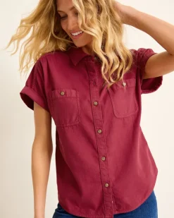 Tommy Bahama Coastal Twill Shirt-Women Tops & Shirts