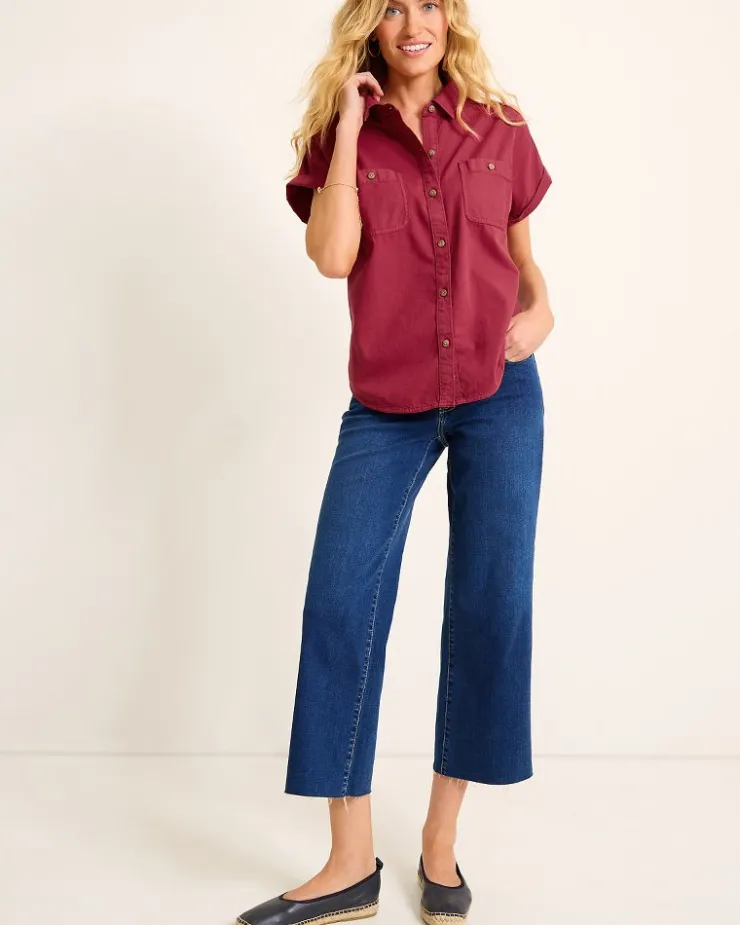 Tommy Bahama Coastal Twill Shirt-Women Tops & Shirts