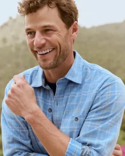Tommy Bahama Coastline Cord Stretch Brisa Check Shirt- Shirts