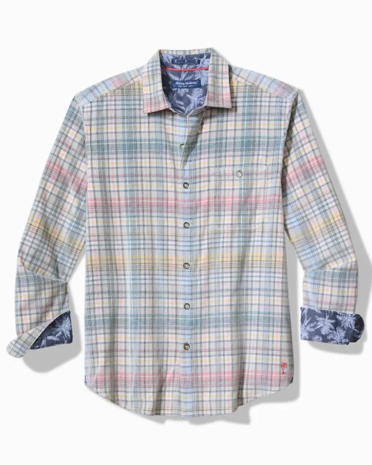 Tommy Bahama Coastline Cord Stretch Harbor Check Shirt- Shirts