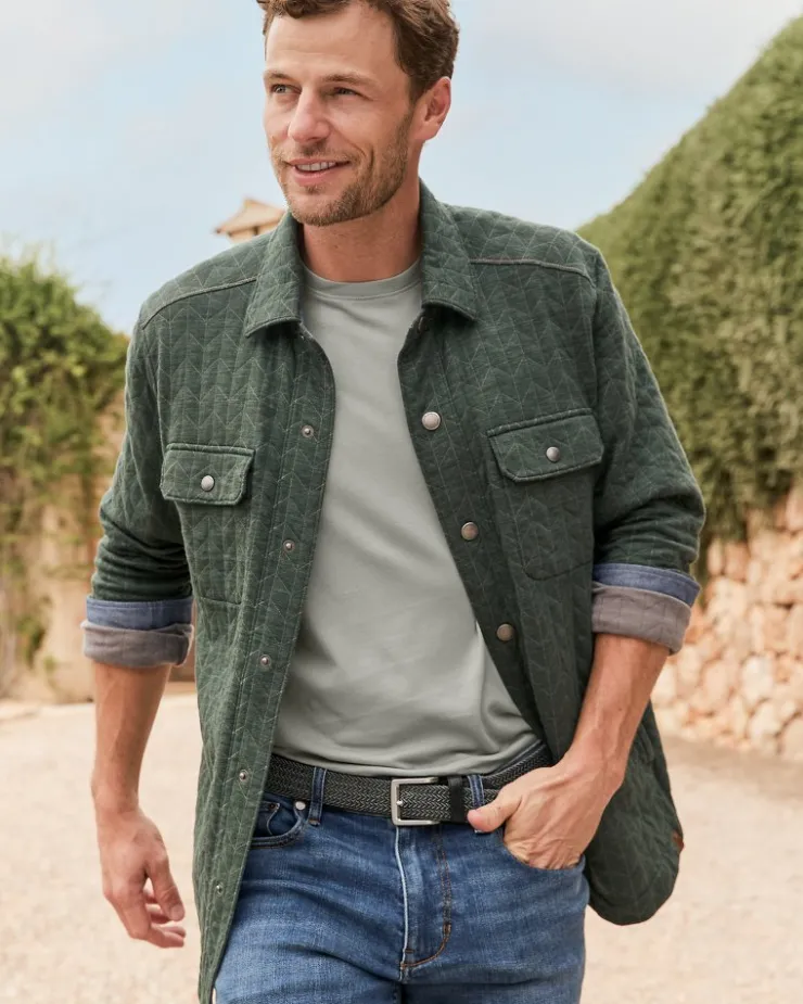 Tommy Bahama Cobble Hill CPO Shirt Jacket- Jackets & Outerwear|Shirts