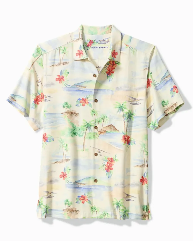 Tommy Bahama Collector's Series '24 Arriving in Island Time Silk Camp Shirt- Shirts