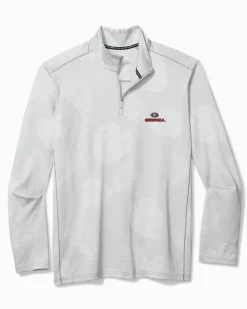 Tommy Bahama Collegiate Delray Frond IslandZone® Half-Zip Sweatshirt- Sweatshirts