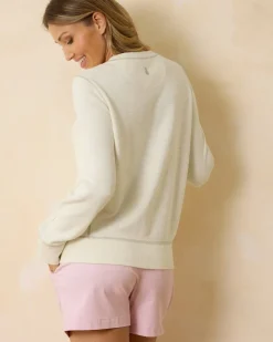 Tommy Bahama Collegiate Tobago Bay Crewneck Sweatshirt-Women Sweatshirts