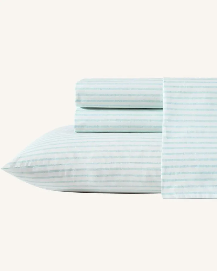 Tommy Bahama Cool Beach Stripe 4-Piece Queen Sheet Set- Sheet Sets & Bedskirts
