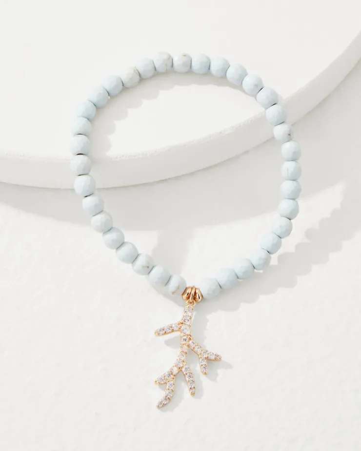 Tommy Bahama Coral Isles Charm Stretch Bracelet-Women Jewelry