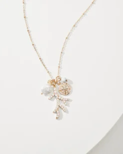 Tommy Bahama Coral Isles Sealife Charm Necklace-Women Jewelry