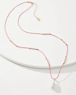 Tommy Bahama Coral Isles Thread Pearl Pendant Necklace-Women Jewelry