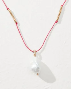 Tommy Bahama Coral Isles Thread Pearl Pendant Necklace-Women Jewelry