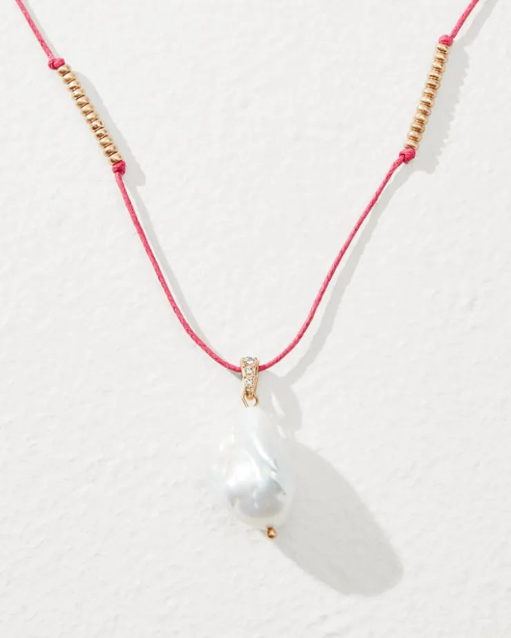 Tommy Bahama Coral Isles Thread Pearl Pendant Necklace-Women Jewelry