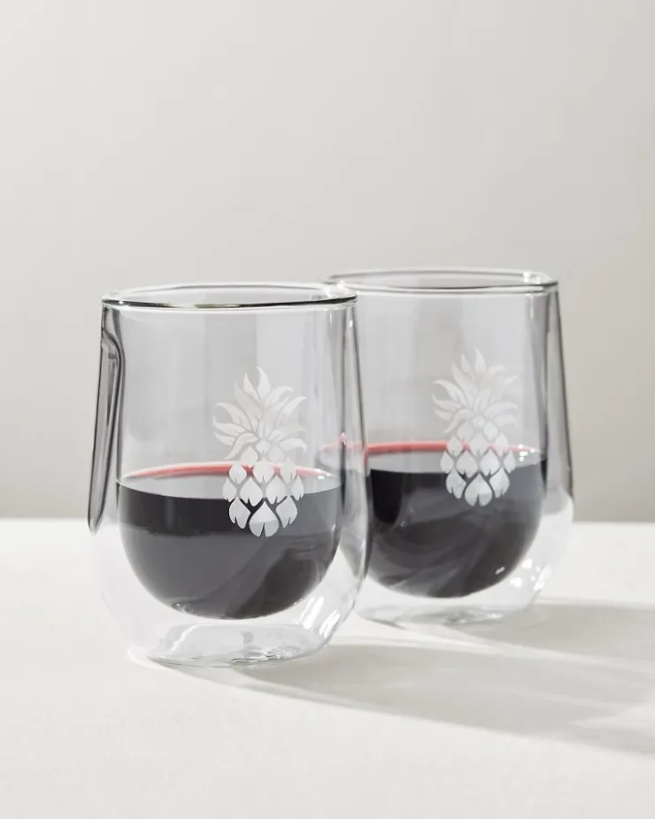 Tommy Bahama Corkcicle® Stemless Wine Glass - Set of 2- Drinkware & Bar