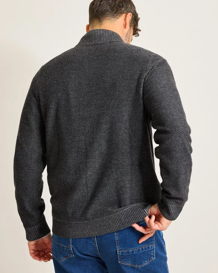 Tommy Bahama Crescent Shore IslandZone® Button-Mock Cardigan- Sweaters