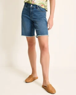 Tommy Bahama Cut-Off Bermuda Denim Shorts-Women Shorts