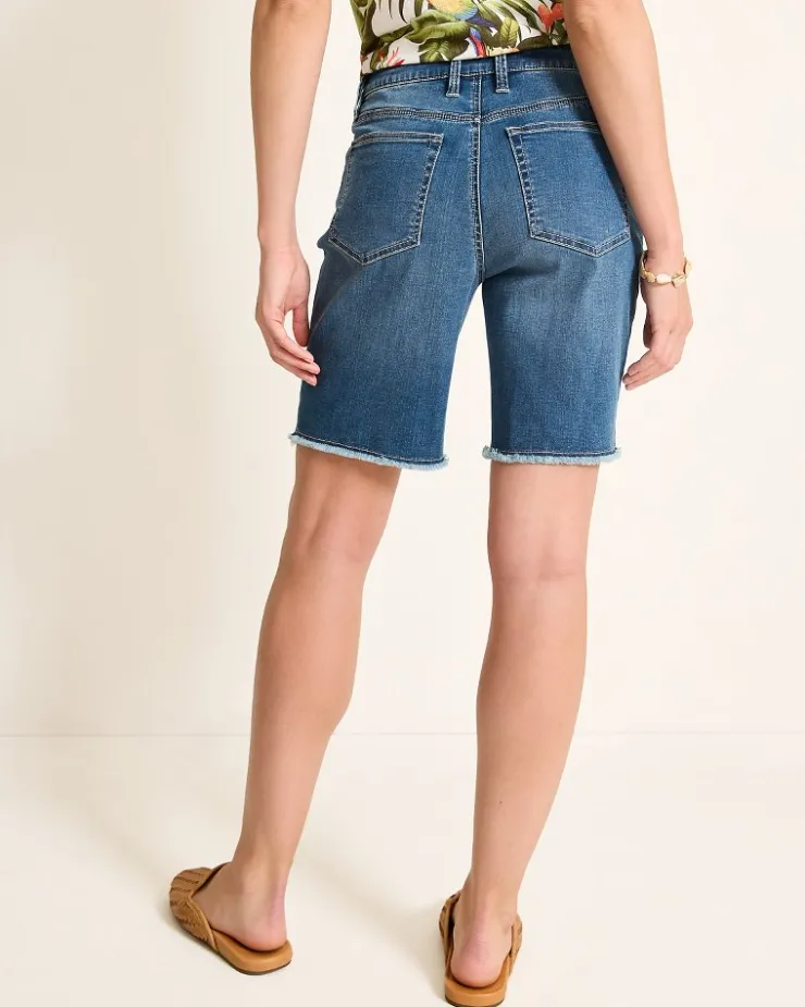 Tommy Bahama Cut-Off Bermuda Denim Shorts-Women Shorts