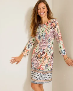 Tommy Bahama Darcy Vista Cove 3/4-Sleeve Dress-Women Dresses