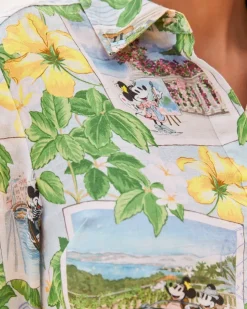 Tommy Bahama Disney Coastalina Postcard to Paradise Linen Dress-Women Dresses