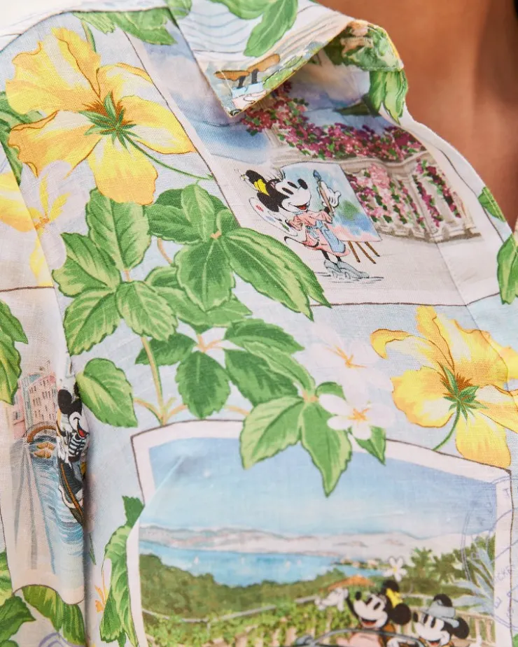 Tommy Bahama Disney Coastalina Postcard to Paradise Linen Dress-Women Dresses