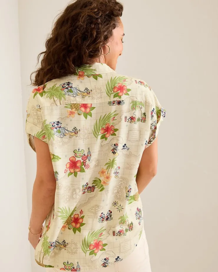 Tommy Bahama Disney Huladay Adventures Camp Shirt-Women Tops & Shirts