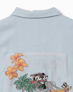 Tommy Bahama Disney Huladay Sleigh Ride Silk Camp Shirt- Shirts