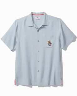 Tommy Bahama Disney Huladay Sleigh Ride Silk Camp Shirt- Shirts