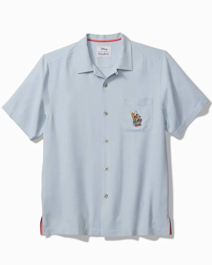 Tommy Bahama Disney Huladay Sleigh Ride Silk Camp Shirt- Shirts