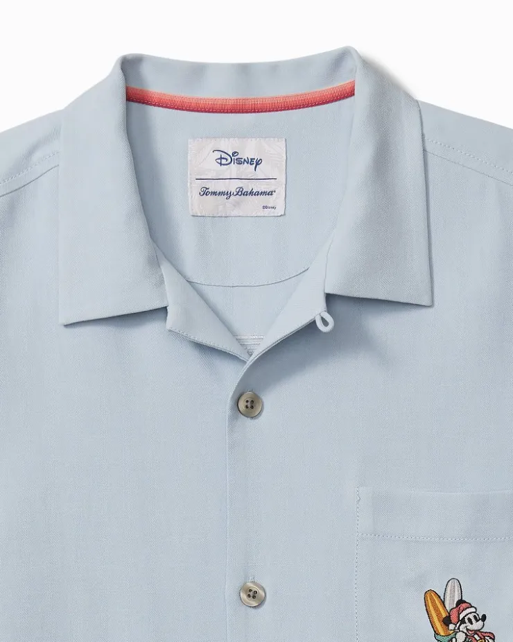 Tommy Bahama Disney Huladay Sleigh Ride Silk Camp Shirt- Shirts