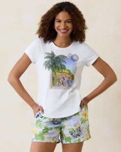 Tommy Bahama Disney Take the Scenic Route Lux T-Shirt-Women Loungewear|Tops & Shirts