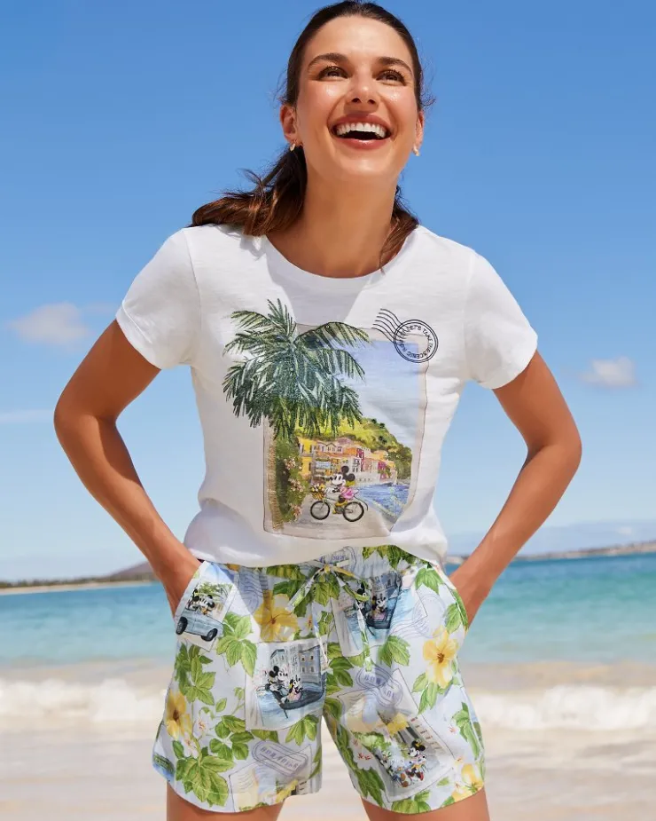 Tommy Bahama Disney Take the Scenic Route Lux T-Shirt-Women Loungewear|Tops & Shirts