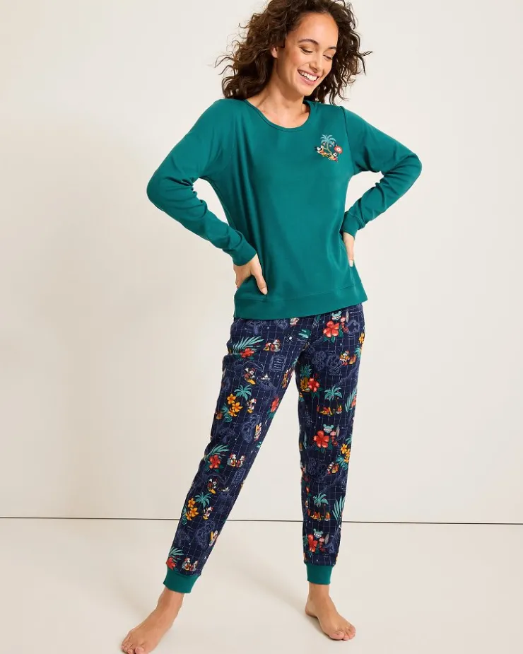 Tommy Bahama Disney Women's Long Sleeve & Pants Family Pajama Set-Women Sleepwear