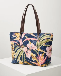 Tommy Bahama Embroidered Tote-Women Handbags & Clutches