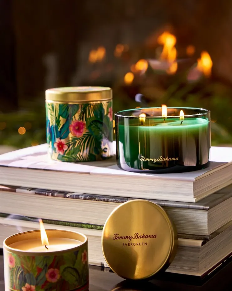 Tommy Bahama 14.5-oz. Boxed 3-Wick Candle- Candles & Diffusers
