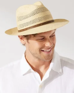 Tommy Bahama Ezra Vented Panama Hat- Hats & Caps