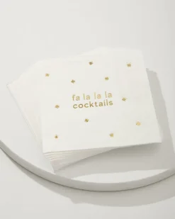Tommy Bahama Fa-La-La Cocktail Napkins- Drinkware & Bar