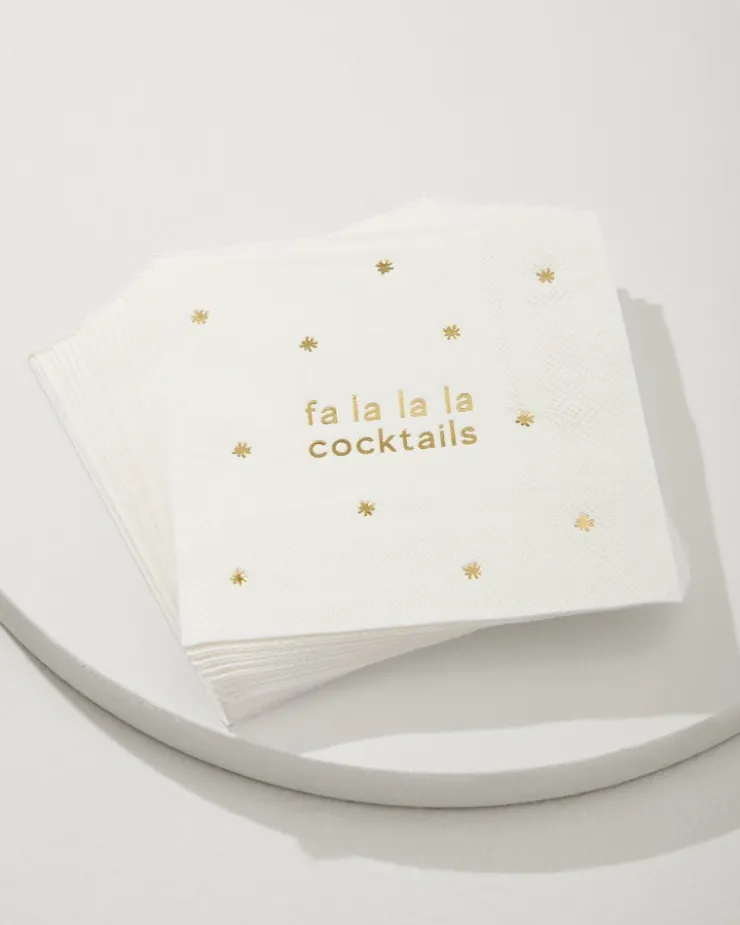 Tommy Bahama Fa-La-La Cocktail Napkins- Drinkware & Bar