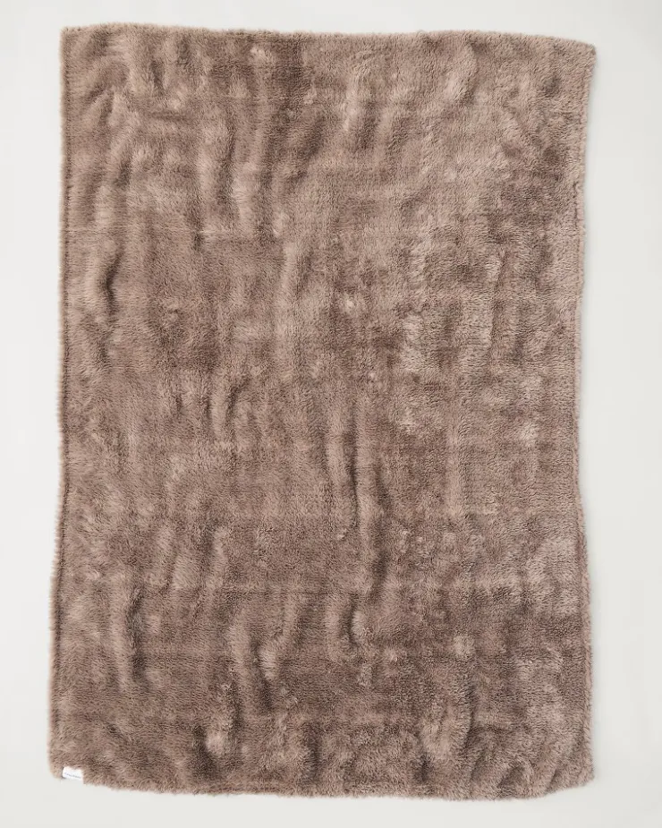 Tommy Bahama Faux Sable Knit Throw- Throws
