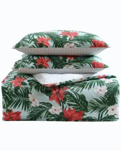 Tommy Bahama Festive Palms Reversible Full/Queen 3-Piece Comforter Set- Comforters & Duvets