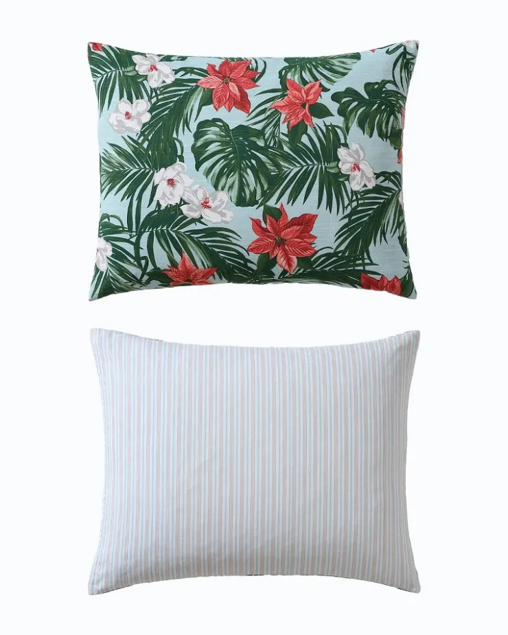 Tommy Bahama Festive Palms Reversible King 3-Piece Comforter Set- Comforters & Duvets