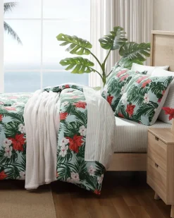 Tommy Bahama Festive Palms Reversible King 3-Piece Comforter Set- Comforters & Duvets