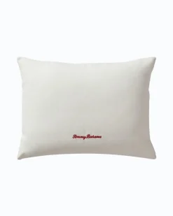 Tommy Bahama Festive Palms Velvet Embroidered Decorative Pillow- Pillows & Shams