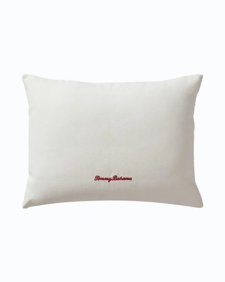 Tommy Bahama Festive Palms Velvet Embroidered Decorative Pillow- Pillows & Shams