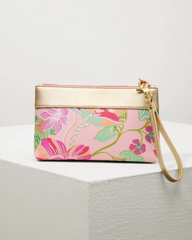 Tommy Bahama Flamingo Pineapple Tassel Wristlet-Women Handbags & Clutches