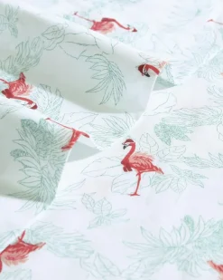 Tommy Bahama Flamingo Santa 4-Piece King Sheet Set- Sheet Sets & Bedskirts