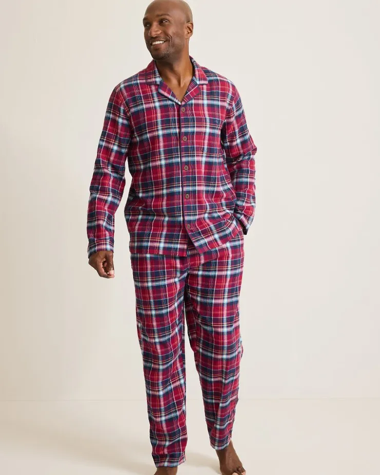 Tommy Bahama Flannel Long Sleeve & Pants Pajama Set- Loungewear & Pajamas