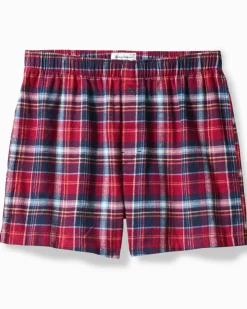 Tommy Bahama Flannel Plaid Boxers- Underwear|Loungewear & Pajamas