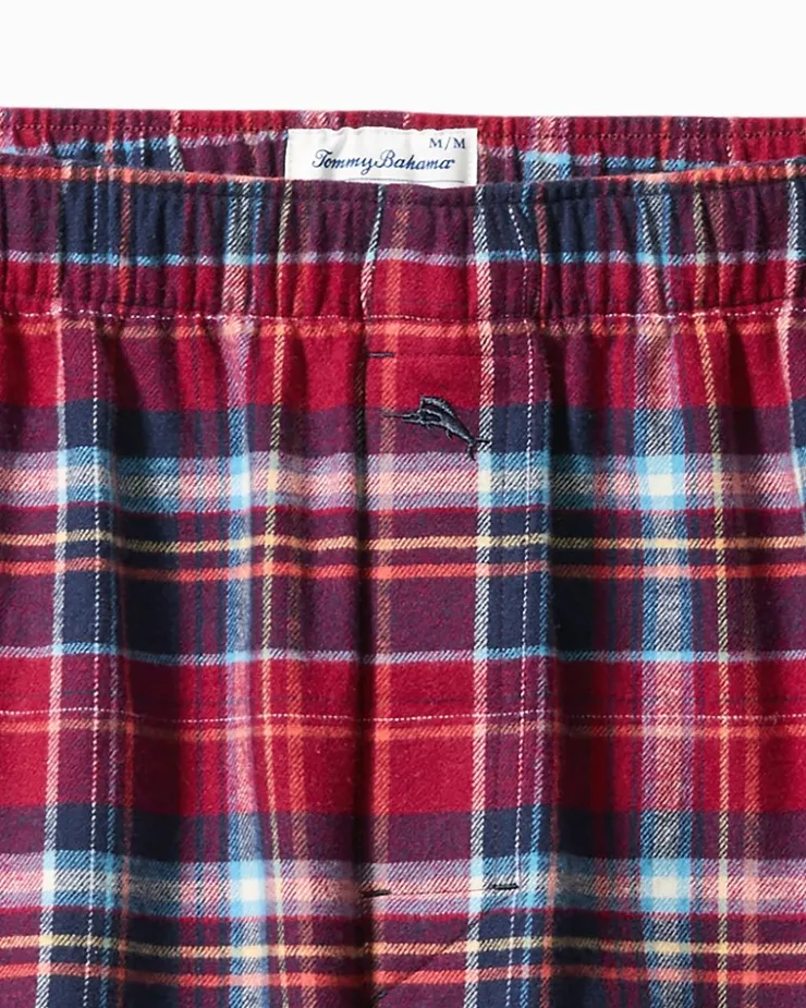 Tommy Bahama Flannel Plaid Boxers- Underwear|Loungewear & Pajamas